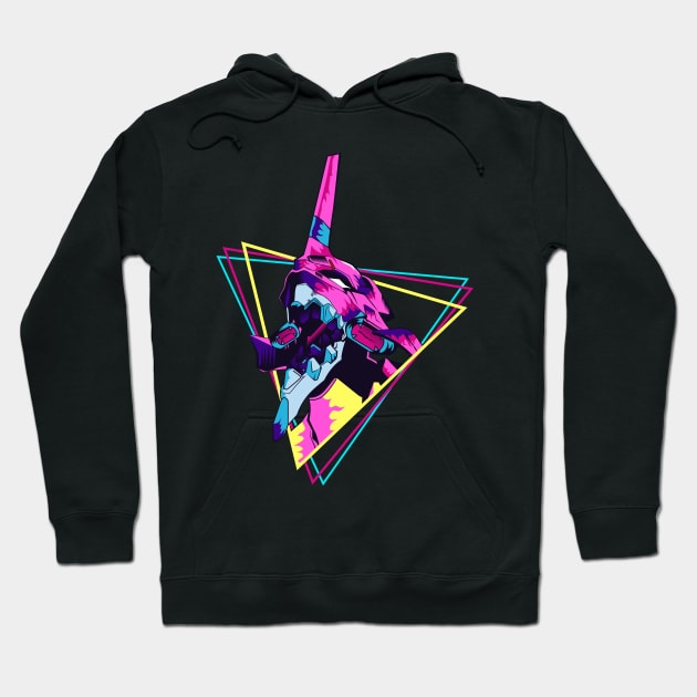 Evangelion - Eva 01 | Retro Hoodie by mounier